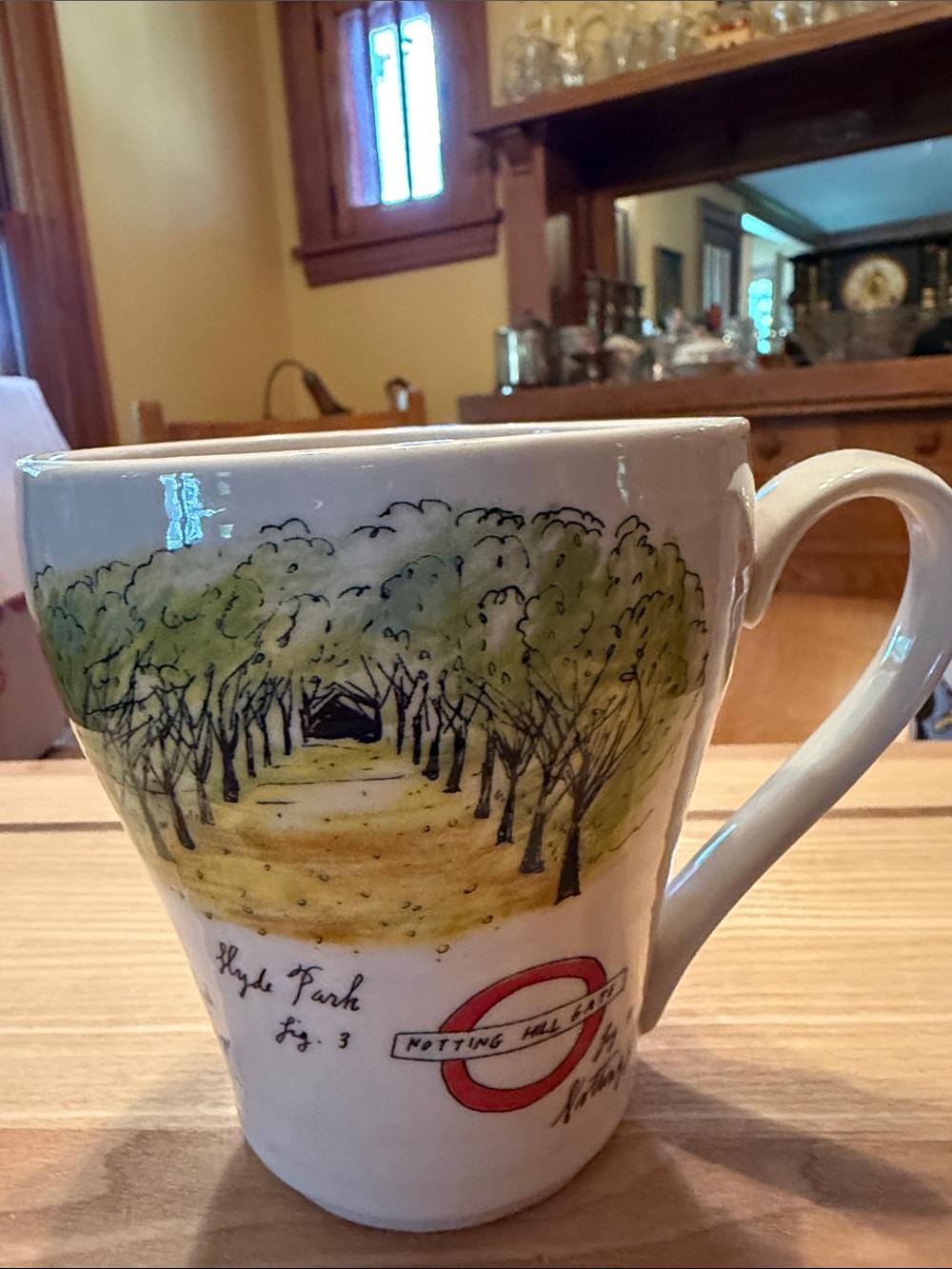 Anthropologie Ceramic Mug London Theme